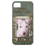 Fathers Day DAD - Stone Paws - Pitbull Puppy