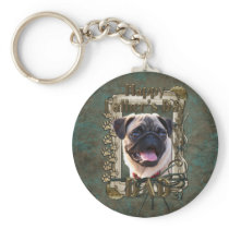 Fathers Day DAD - Stone Paws - Pug