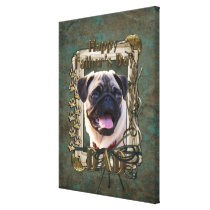 Fathers Day DAD - Stone Paws - Pug