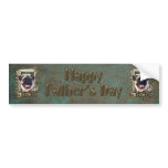 Fathers Day DAD - Stone Paws - Pug Bumper Stickers