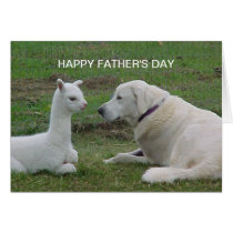 Father's Day Dog And Alpaca cards