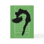 Father's Day Football Cheerleader Card
