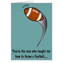 Father's Day: Football Greeting Card