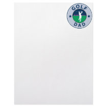 Fathers Day Golf Dad Personalized Letterhead