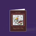 Father's Day Gone Fishing Card cards