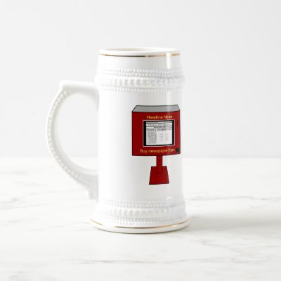 Father's Day Headline News Stein Mugs by dlgray