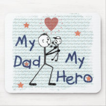 Father's Day Hero Dad Mouse Mat