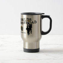 Fathers Day Laurel Wreath Best Dad Travel Mug mugs