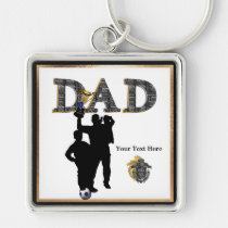 Fathers Day Laurel Wreath Worlds Best Dad Keychain keychains