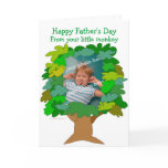 Fathers Day Little Monkey Photo Card Template