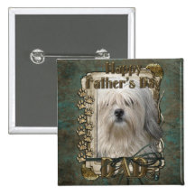 Fathers Day - Lowchen Button