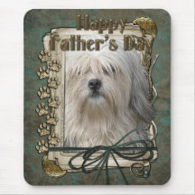 Fathers Day - Lowchen Mouse Pads