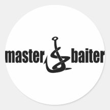 Father's Day Master Baiter Fishing Dad Sticker