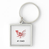 Father's Day Rooster keychains