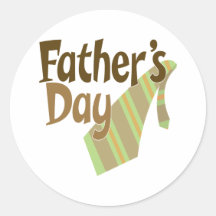 Fathers Day Round Stickers