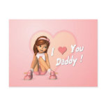 Fathers Day Sadie Postcard