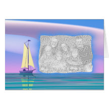 Father's Day - Sail Away (photo frame) Greeting Cards