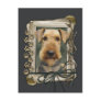 Fathers Day - Stone Paws - Airedale Post Cards