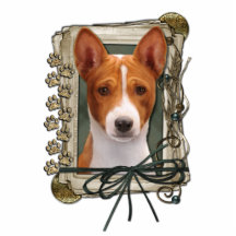 Fathers Day - Stone Paws - Basenji Photo Cutout