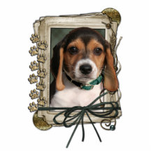 Fathers Day - Stone Paws - Beagle Puppy Photo Cutouts
