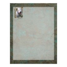 Fathers Day - Stone Paws - Bedlington Terrier Personalized Letterhead