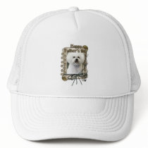 Fathers Day - Stone Paws - Bichon Frise
