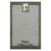 Fathers Day - Stone Paws - Bichon Frise