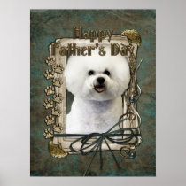 Fathers Day - Stone Paws - Bichon Frise