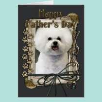 Fathers Day - Stone Paws - Bichon Frise cards