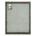 Fathers Day - Stone Paws - Bichon Frise Personalized Letterhead