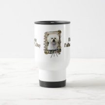 Fathers Day - Stone Paws - Bichon Frise Mug