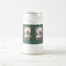 Fathers Day - Stone Paws - Bichon Frise Coffee Mugs
