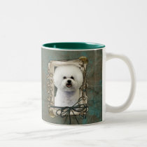 Fathers Day - Stone Paws - Bichon Frise mugs