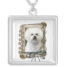 Fathers Day - Stone Paws - Bichon Frise Custom Jewelry