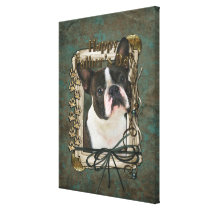 Fathers Day - Stone Paws - Boston Terrier