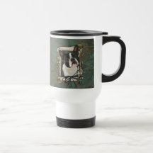 Fathers Day - Stone Paws - Boston Terrier Coffee Mug