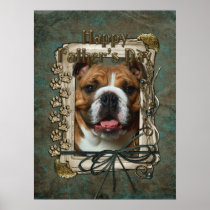 Fathers Day - Stone Paws - Bulldog