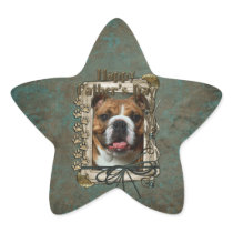 Fathers Day - Stone Paws - Bulldog - Dark