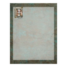 Fathers Day - Stone Paws - Cavalier - Blenheim Personalized Letterhead