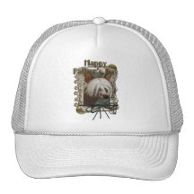 Fathers Day - Stone Paws - Chinese Crested - Jaspe Mesh Hats