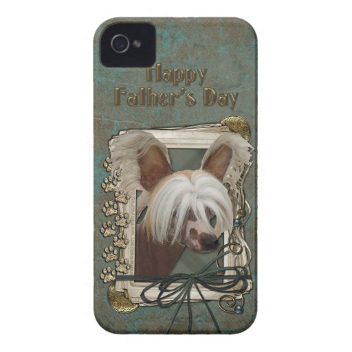 Fathers Day - Stone Paws - Chinese Crested Jasper Case-Mate iPhone 4 Cases