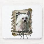 Fathers Day - Stone Paws - Chinese Crested Mouse Pad