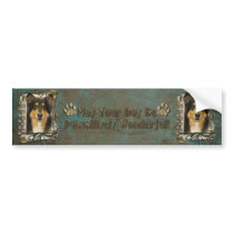 Fathers Day - Stone Paws - Collie - Caroline Bumper Sticker