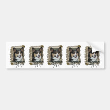 Fathers Day - Stone Paws - Corgi Bumper Sticker