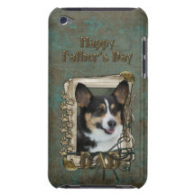 Fathers Day - Stone Paws - Corgi Barely There iPod Covers