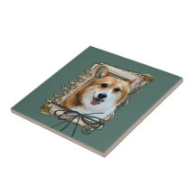 Fathers Day - Stone Paws - Corgi - Owen Ceramic Tiles