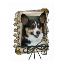 Fathers Day - Stone Paws - Corgi Post Cards