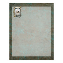 Fathers Day - Stone Paws - Coton de Tulear Letterhead Template