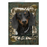 Fathers Day - Stone Paws - Dachshund - Winston Card
