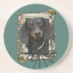 Fathers Day - Stone Paws - Dachshund - Winston Drink Coaster